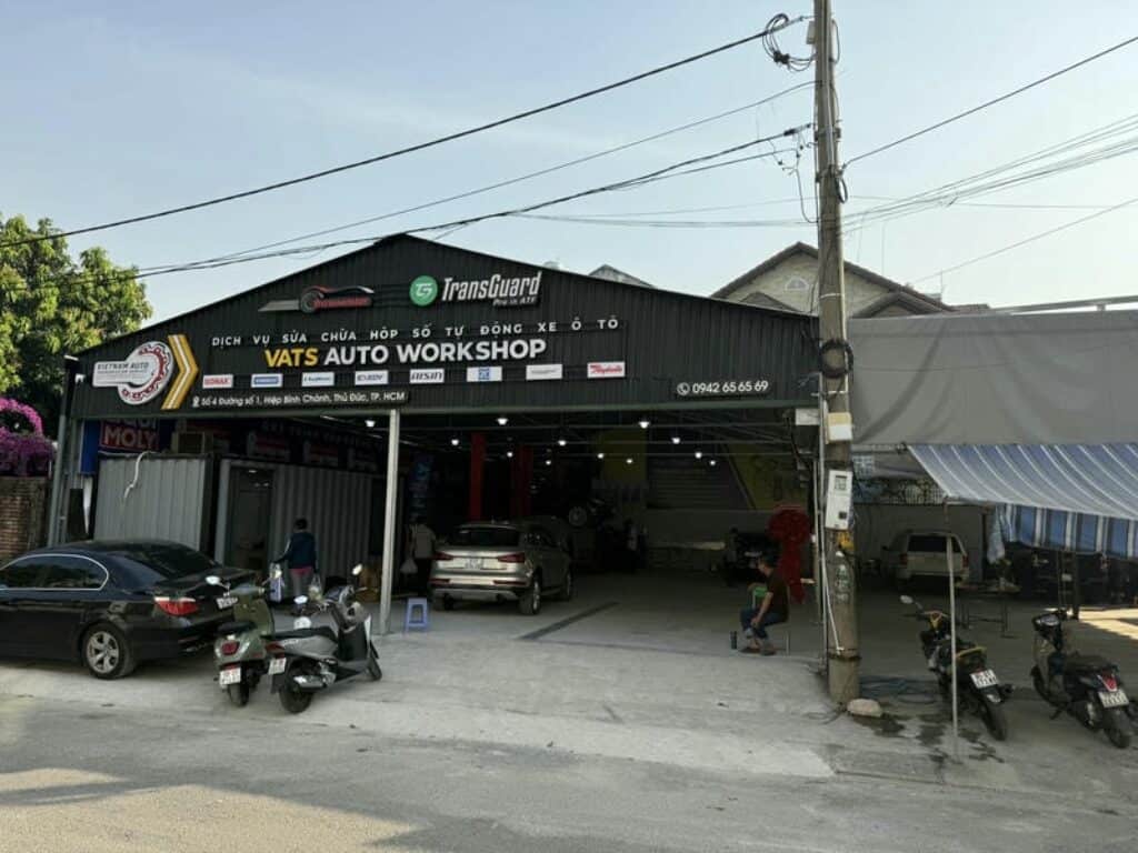 Mặt tiền xưởng dịch vụ VATS