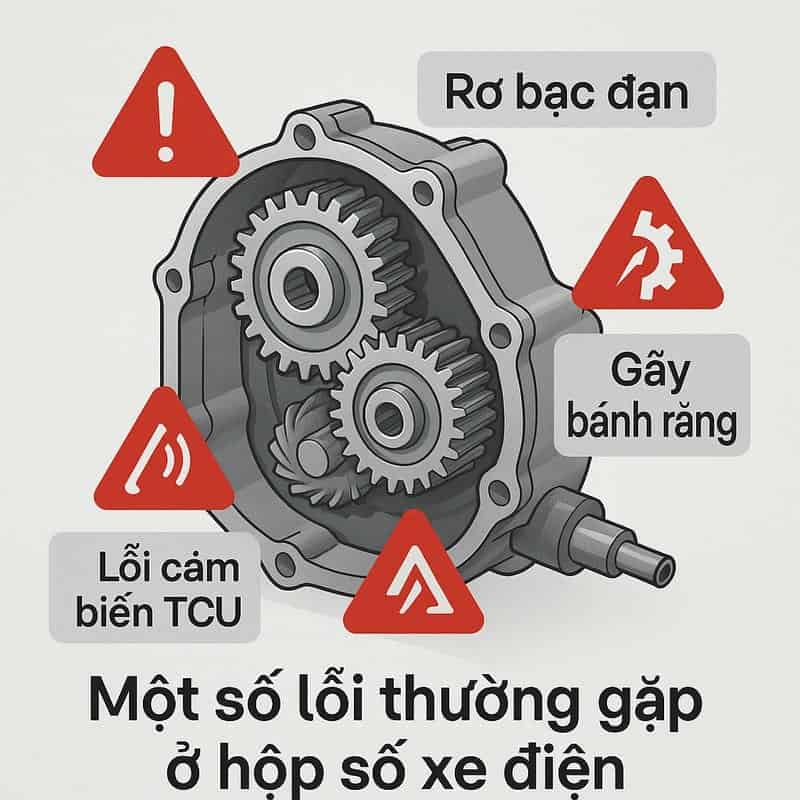 Lỗi cơ khí trên xe điện