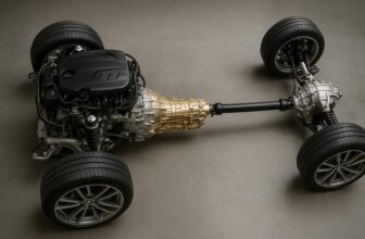 Minh họa xe có hộp số dọc