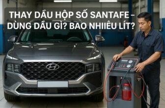 Thay dầu hộp số hyundai Santa fE