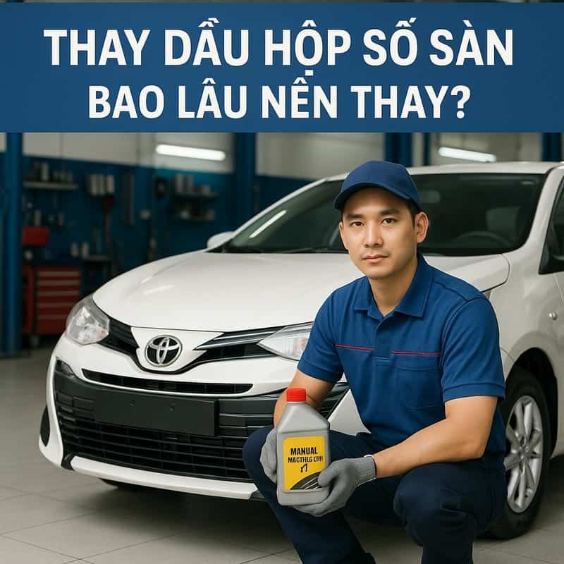 Thay dầu nhớ hộp số sàn bao lâu