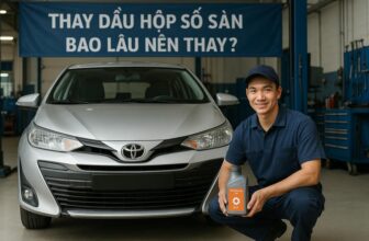 xe số sàn có phải thay dầu hộp số không