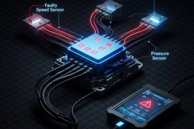 Hình chụp về xe vào số chậm