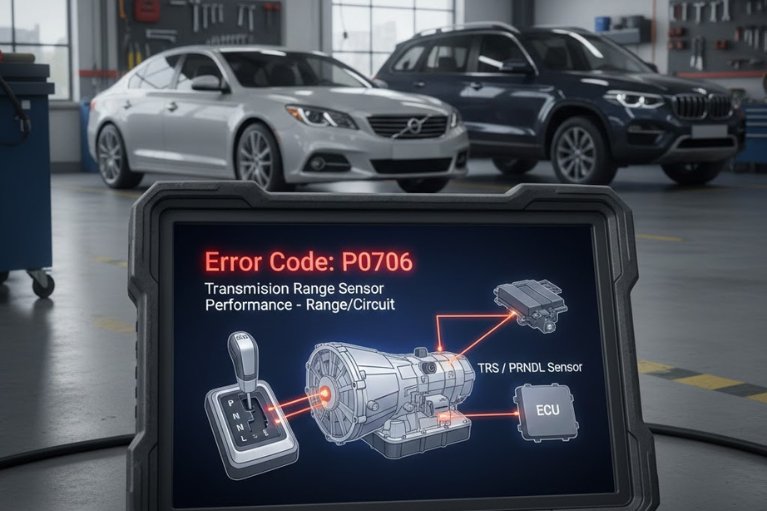 Mã lỗi P0706 xuất hiện trên nhiều dòng xe sử dụng hộp số tự động.