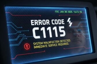Mã lỗi C1115 hệ thống phanh ABS ESP trên xe ô tô.