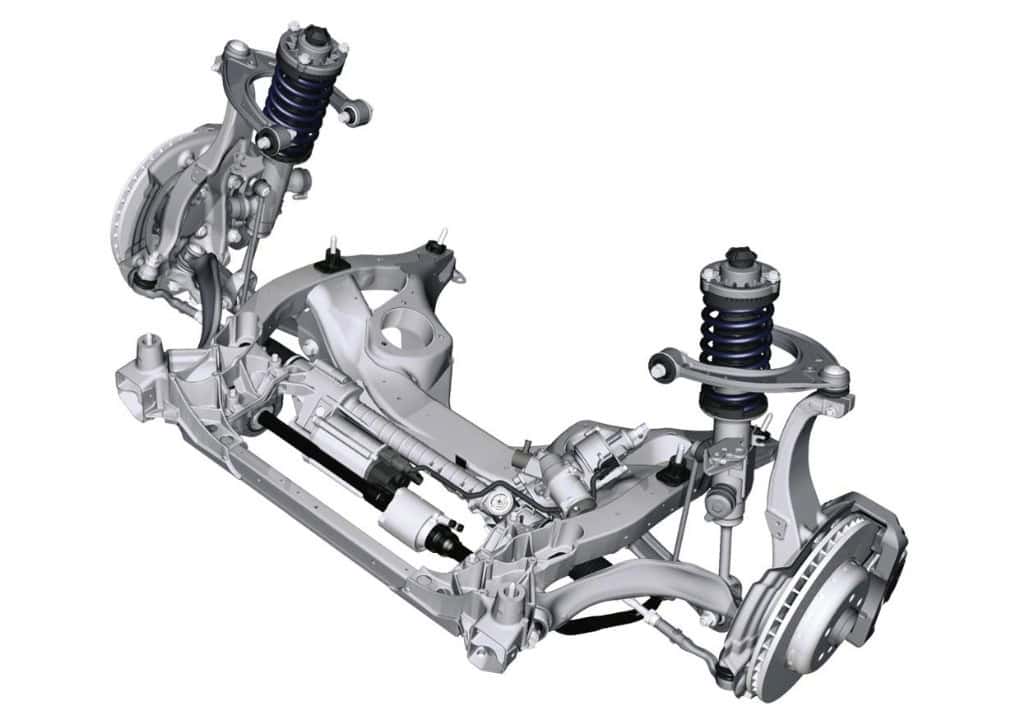 Hình chụp về cấu tạo phuộc xe BMW 535