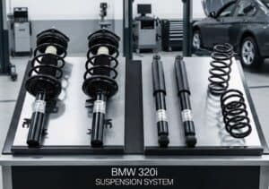 Bộ phuộc BMW 320i gồm giảm chấn và lò xo tháo rời