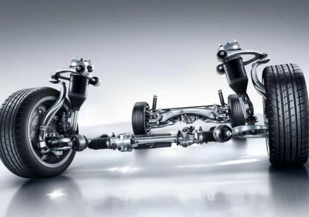 Hình chụp cấu tạo phuộc Kia Sorento gồm ty piston và hệ van giảm chấn
