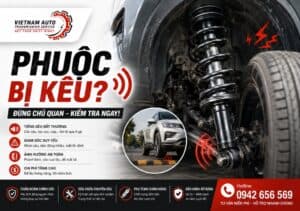 Phuộc bị kêu trên ô tô cần kiểm tra sớm tại garage VATS
