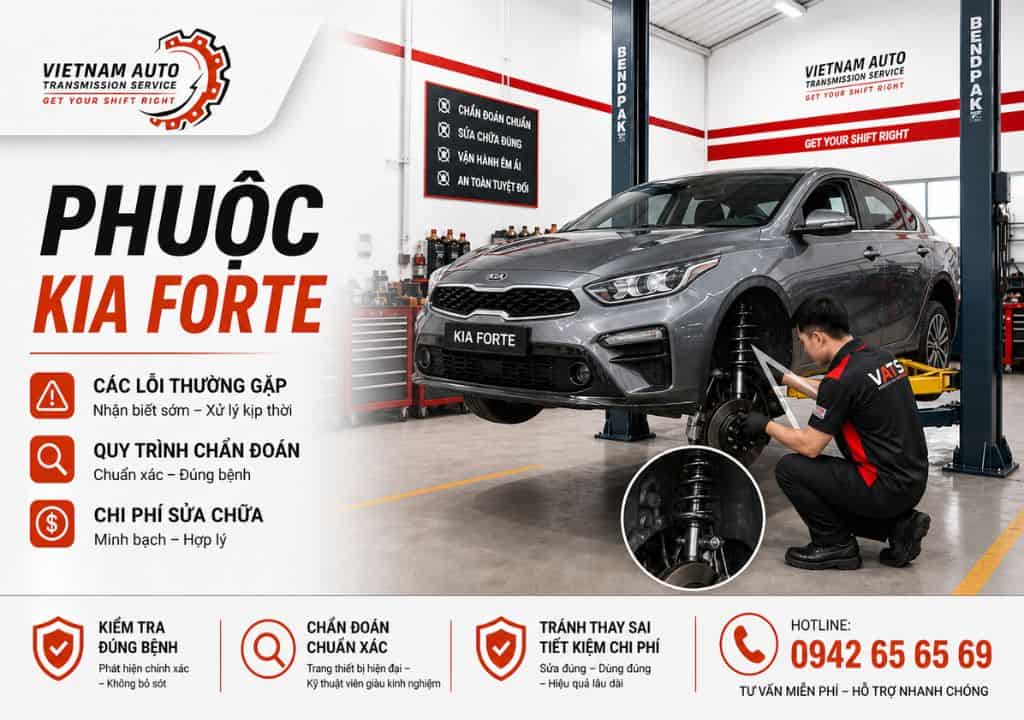 Hình ảnh mô phỏng phuộc và hệ thống treo trước dạng MacPherson trên xe sedan
