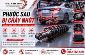Phuộc sau bị chảy nhớt làm đuôi xe bồng bềnh, nhún nhiều và kém ổn định khi vận hành.