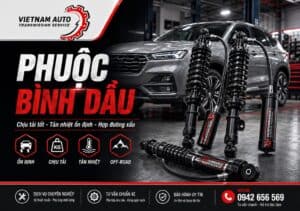 Phuộc bình dầu ô tô giúp xe ổn định hơn khi đi đường xấu hoặc chở tải.