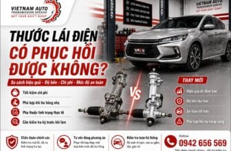 Thước lái điện ô tô có thể phục hồi hoặc thay mới tùy mức độ hư hỏng thực tế.