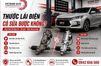 Thước lái điện ô tô có sửa được không, kỹ thuật viên VATS kiểm tra hệ thống lái điện EPS