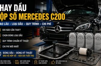 thay dầu hộp số mercedes c200